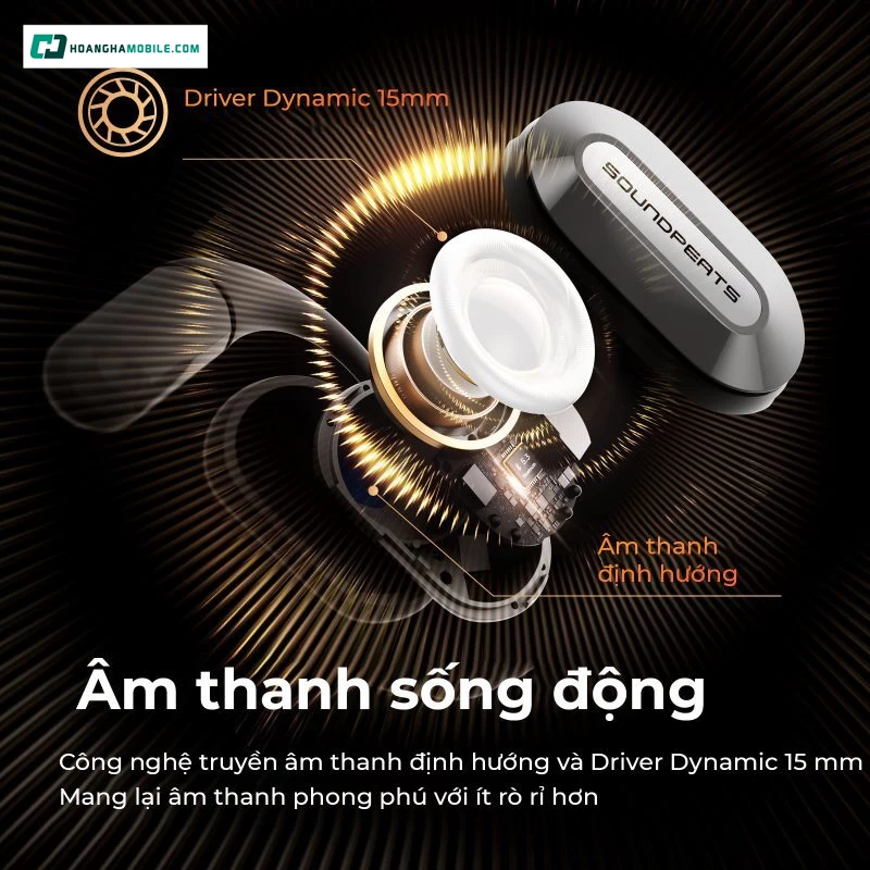 Trải nghiệm âm thanh định hướng mạnh mẽ và chân thực. Trải nghiệm âm thanh định hướng mạnh mẽ và chân thực.