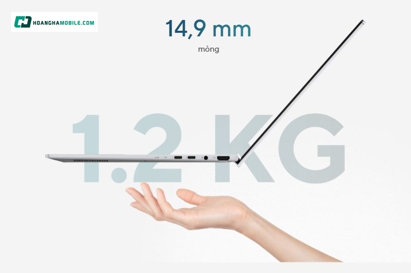 Thiết kế mỏng nhẹ, di động tối đa.