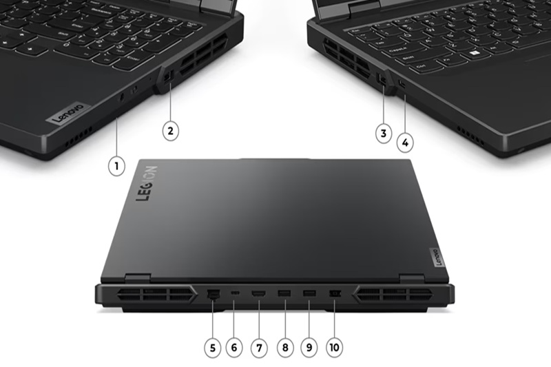Laptop Lenovo Gaming Legion Pro 5 16IRX9 (83DF0047VN) đảm bảo kết nối đầy đủ & hiện đại Laptop Lenovo Gaming Legion Pro 5 16IRX9 (83DF0047VN) đảm bảo kết nối đầy đủ & hiện đại