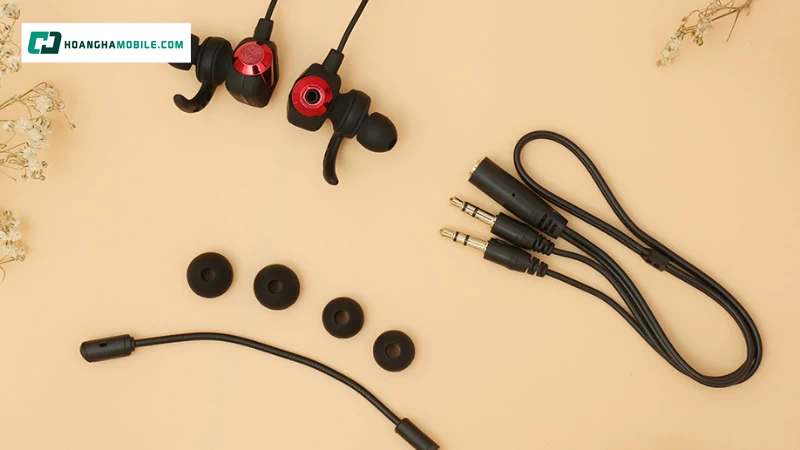 Tai nghe Rapoo Gaming VM in-ear. Tai nghe Rapoo Gaming VM in-ear.