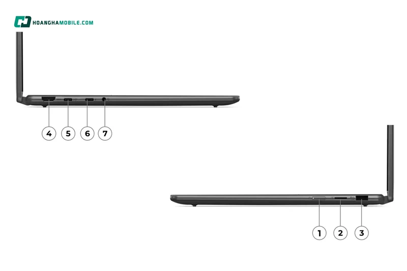 Kết nối hiện đại, đầy đủ cổng ngoại vi trên laptop Lenovo Yoga 7 2-in-1 14IML9 (83DJ00H9VN) Kết nối hiện đại, đầy đủ cổng ngoại vi trên laptop Lenovo Yoga 7 2-in-1 14IML9 (83DJ00H9VN)