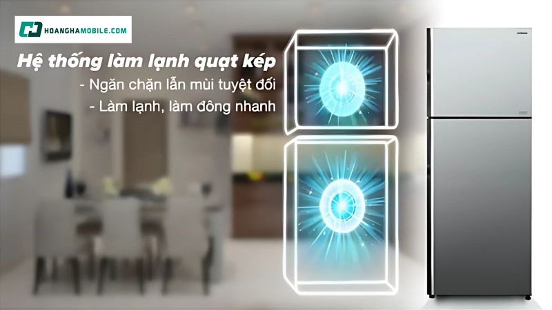 Hệ thống làm lạnh quạt kép