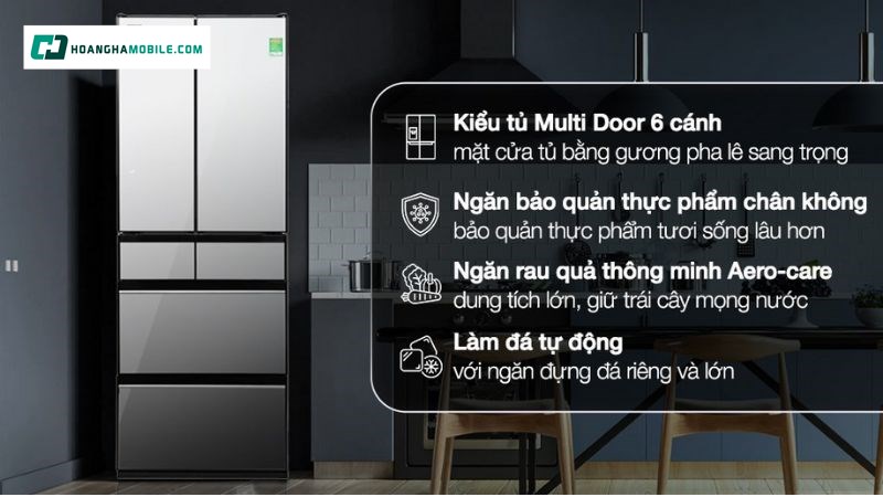 Giá tham khảo của tủ lạnh Hitachi Inverter 540 lít