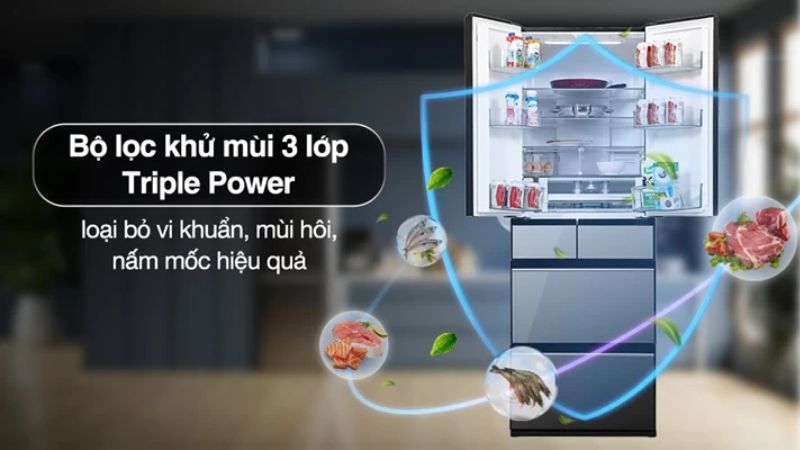 Bộ lọc khử mùi 3 lớp Triple Power Bộ lọc khử mùi 3 lớp Triple Power