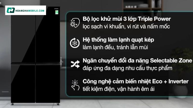 Giá tham khảo của tủ lạnh Hitachi Inverter 569 lít Giá tham khảo của tủ lạnh Hitachi Inverter 569 lít