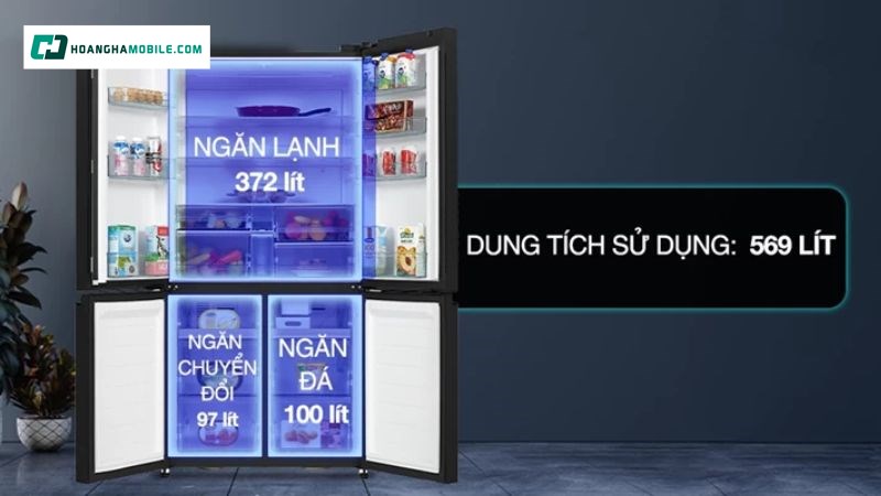 Dung tích lớn với cấu tạo tối ưu Dung tích lớn với cấu tạo tối ưu