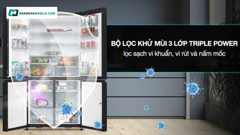 Bộ lọc khử mùi 3 lớp Triple Power Bộ lọc khử mùi 3 lớp Triple Power