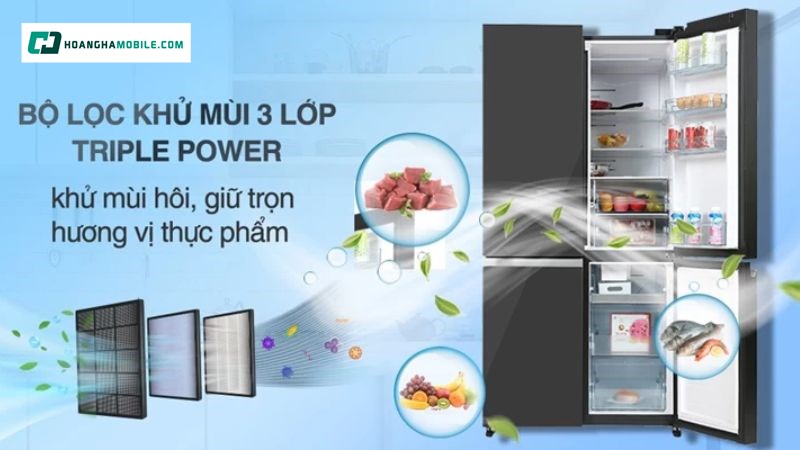 Bộ lọc khử mùi 3 lớp Triple Power Bộ lọc khử mùi 3 lớp Triple Power