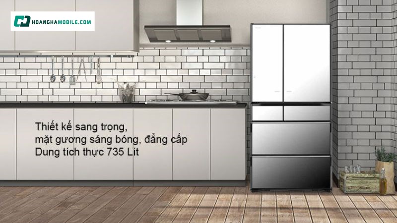 Tủ lạnh Hitachi Inverter 735 lít Multi Door