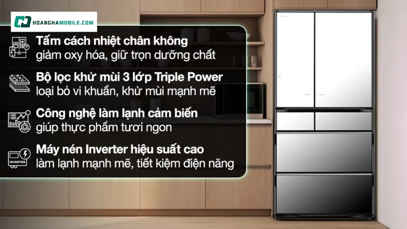 Giá tham khảo của tủ lạnh Hitachi Inverter 735 lít Giá tham khảo của tủ lạnh Hitachi Inverter 735 lít