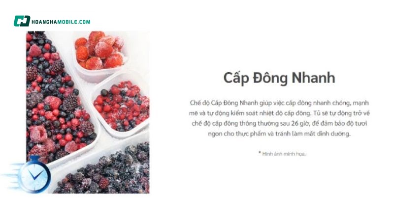 Cấp đông nhanh Cấp đông nhanh