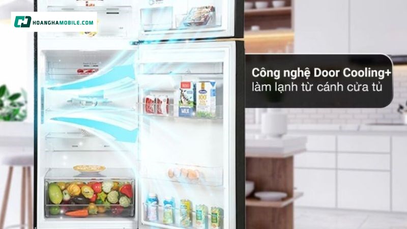 Công nghệ Door Cooling làm lạnh từ cánh cửa tủ Công nghệ Doo rCooling làm lạnh từ cánh cửa tủ