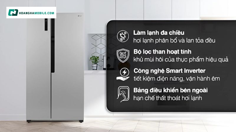 Giá tham khảo của tủ lạnh LG Inverter 519 lít Giá tham khảo của tủ lạnh LG Inverter 519 lít