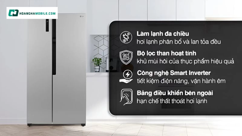 Giá tham khảo của tủ lạnh LG Inverter 519 lít Giá tham khảo của tủ lạnh LG Inverter 519 lít