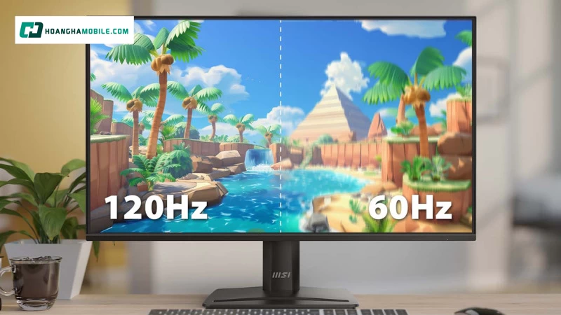 Tần số quét 120Hz và 1ms MPRT giúp màn hình MSI Pro MP251L E2 mượt mà hơn. Tần số quét 120Hz và 1ms MPRT giúp màn hình MSI Pro MP251L E2 mượt mà hơn.