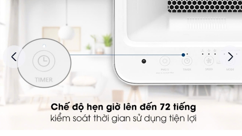 Chức năng hẹn giờ hoạt động lên đến 72 tiếng Chức năng hẹn giờ hoạt động lên đến 72 tiếng