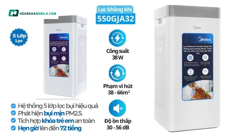Giá tham khảo của máy lọc không khí Midea
