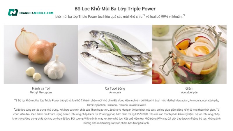 Bộ lọc khử mùi Triple Power