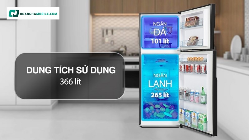 Giá tham khảo của tủ lạnh Hitachi Inverter 366 lít