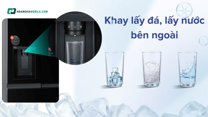 Lấy nước bên ngoài tủ tiện lợi Lấy nước bên ngoài tủ tiện lợi