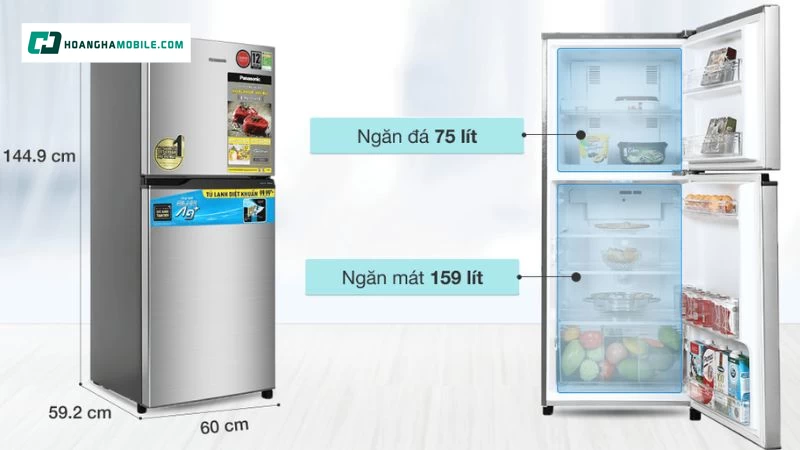 Tủ ngăn đá trên truyền thống Tủ ngăn đá trên truyền thống