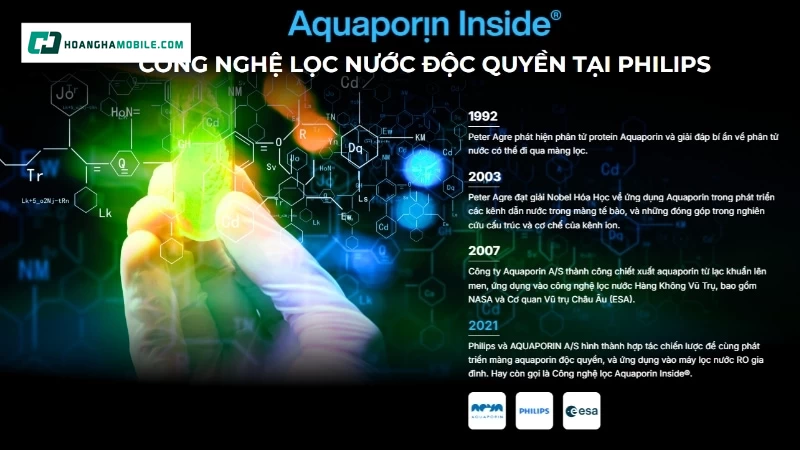 Công nghệ lọc tiên tiến Aquaporin Inside® Công nghệ lọc tiên tiến Aquaporin Inside®