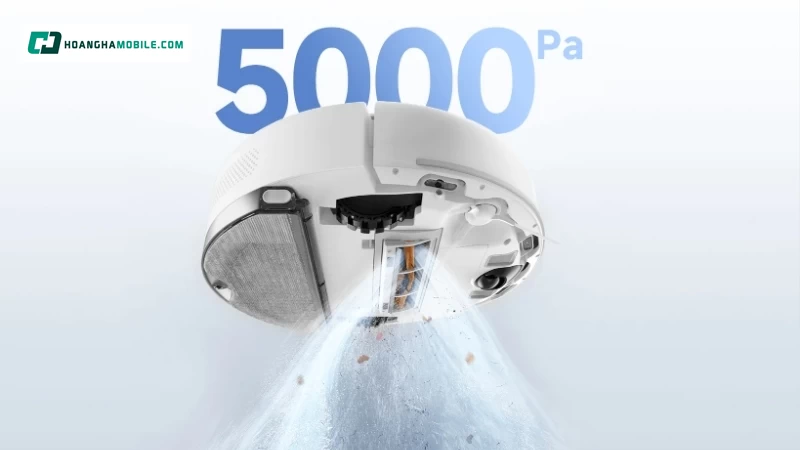 Lực hút mạnh mẽ lên đến 5.000 Pa Lực hút mạnh mẽ lên đến 5.000 Pa