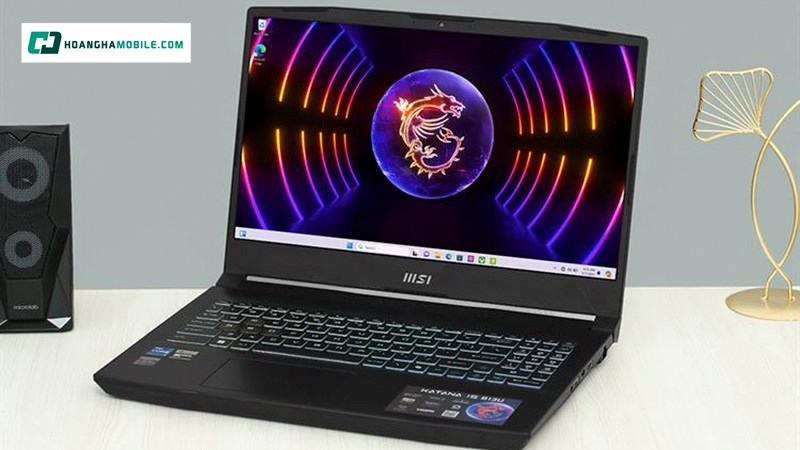 Thiết kế đậm chất gaming của laptop MSI Gaming Katana. Thiết kế đậm chất gaming của laptop MSI Gaming Katana.