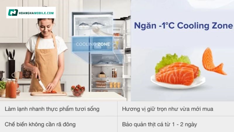 Tích hợp ngăn -1°C Cooling Zone Tích hợp ngăn -1°C Cooling Zone