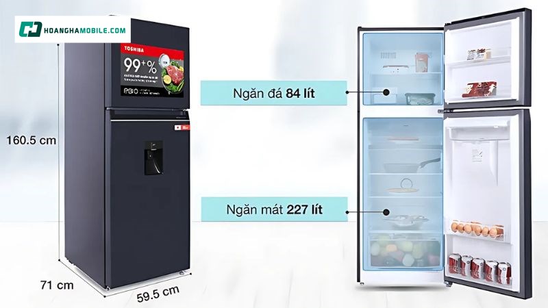 Dung tích nhỏ gọn Dung tích nhỏ gọn