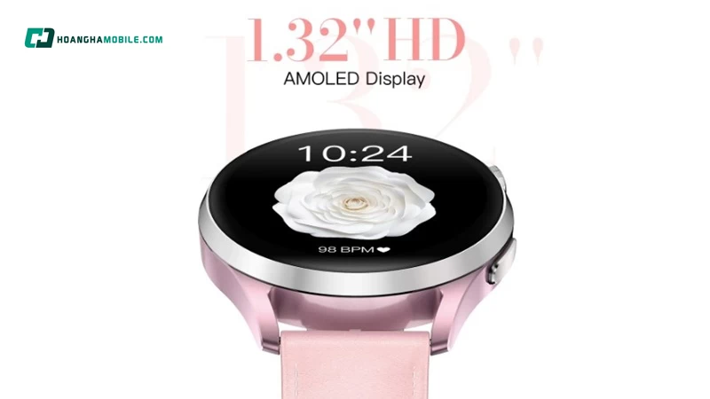 Màn hình AMOLED kích thước 1.32 inch. Màn hình AMOLED kích thước 1.32 inch.