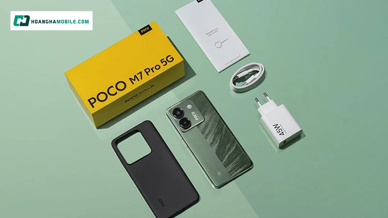 Xiaomi POCO M7 Pro 5G có thời lượng pin ấn tượng, tích hợp sạc nhanh 45W Xiaomi POCO M7 Pro 5G có thời lượng pin ấn tượng, tích hợp sạc nhanh 45W