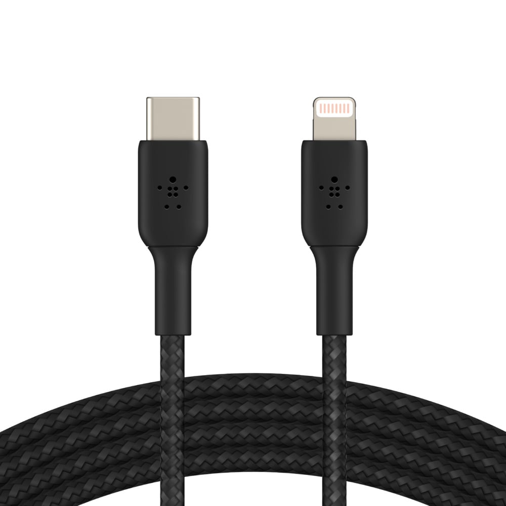 Cáp Belkin USB Type C - Lightning, 1 mét, vỏ dù, công suất 30w  - Máy cũ, TBH