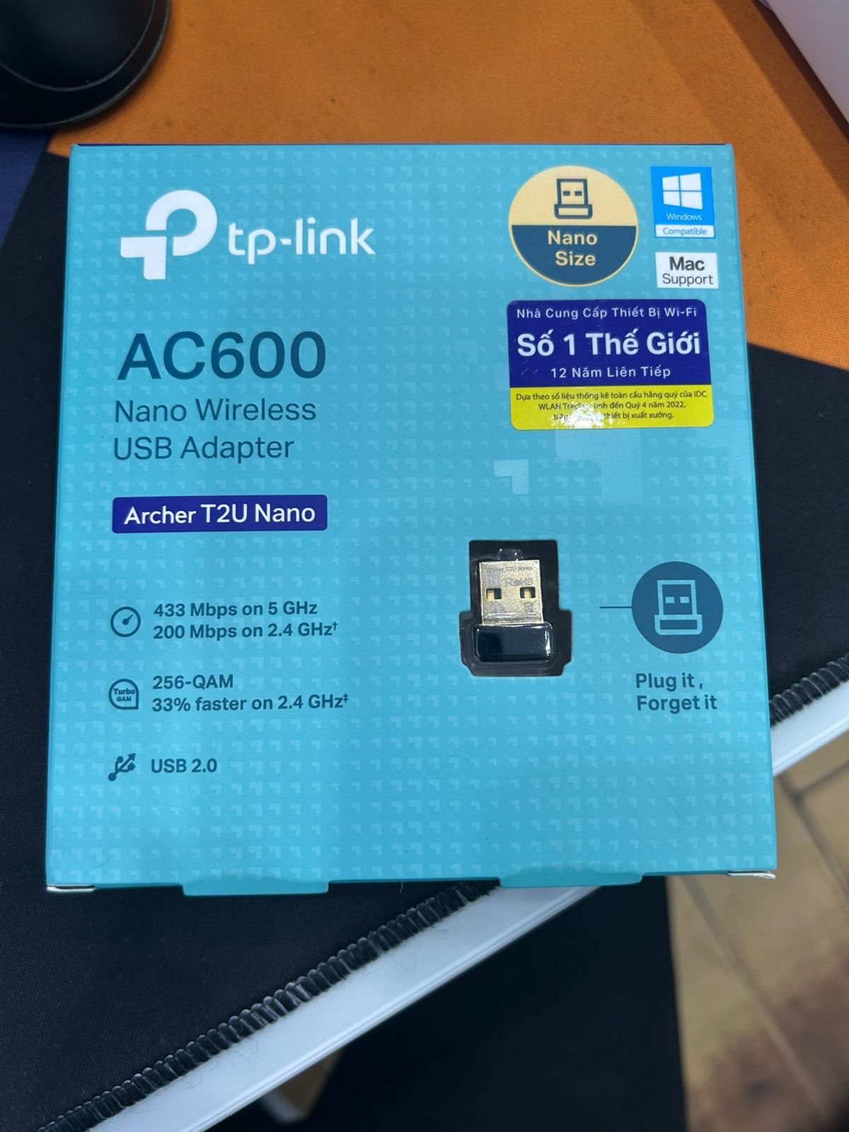USB Wifi TP-Link AC600 Archer T2U Nano
