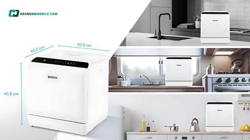 Thiết kế nhỏ gọn tiện lợi cho mọi không gian bếp. Thiết kế nhỏ gọn tiện lợi cho mọi không gian bếp.