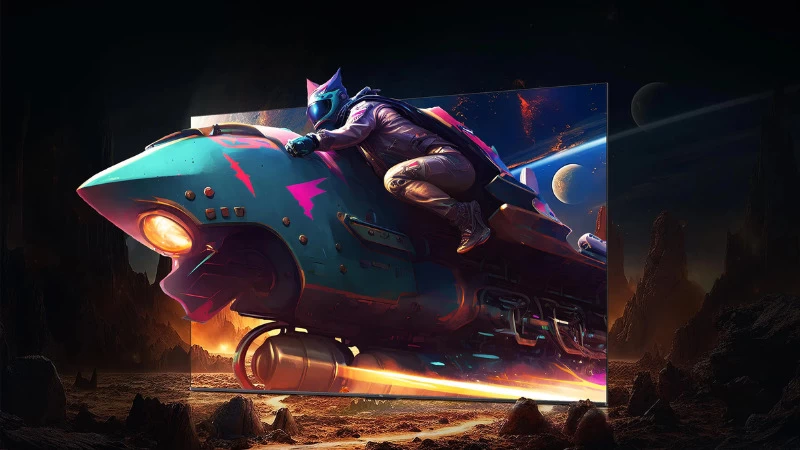 Màn hình QD-Mini LED 4K sắc nét Màn hình QD-Mini LED 4K sắc nét