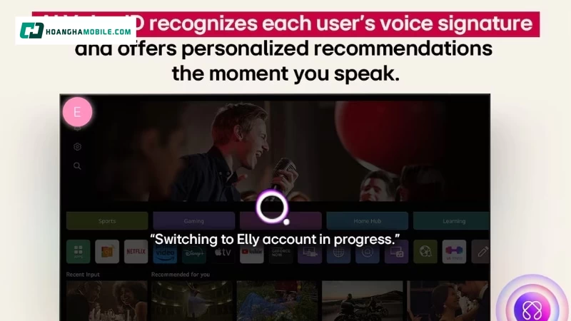 Khả năng giải trí vượt trội với nền tảng webOS 25. Khả năng giải trí vượt trội với nền tảng webOS 25.