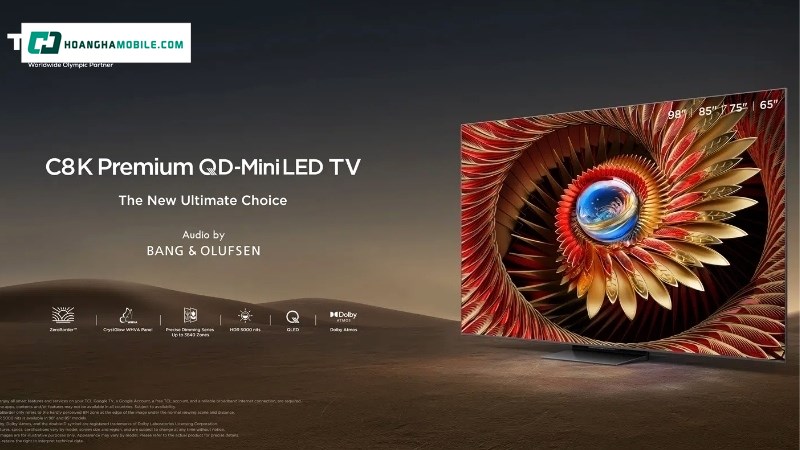 Giá tham khảo của Google Tivi QD-Mini LED TCL AI 4K Giá tham khảo của Google Tivi QD-Mini LED TCL AI 4K