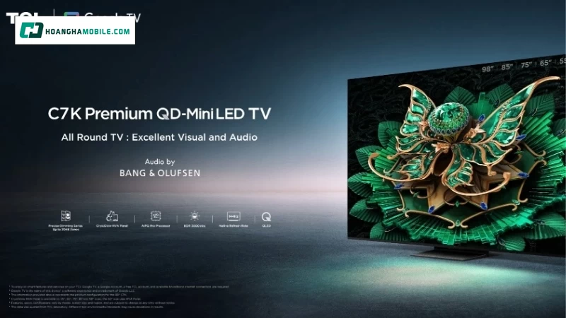 Giá tham khảo của Google Tivi QD-Mini LED Giá tham khảo của Google Tivi QD-Mini LED