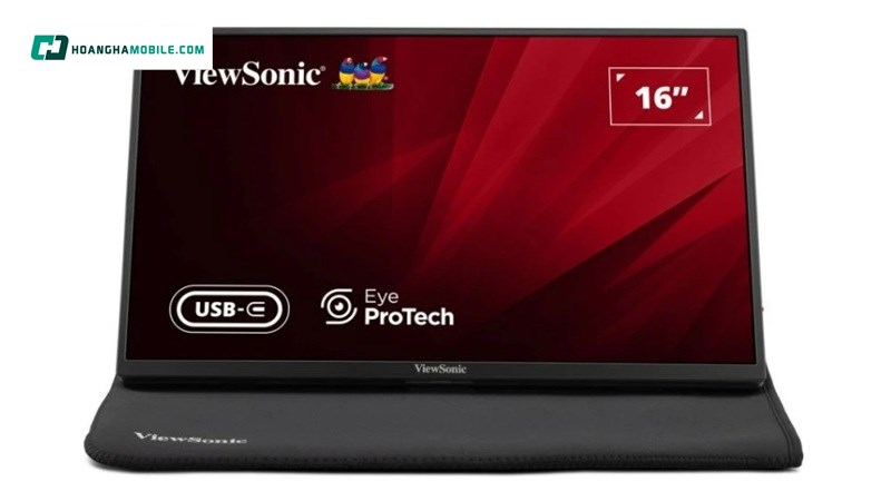 Màn hình di động ViewSonic VA1650 nổi bật với thiết kế thanh mảnh, siêu mỏng và trọng lượng nhẹ chỉ khoảng 700g