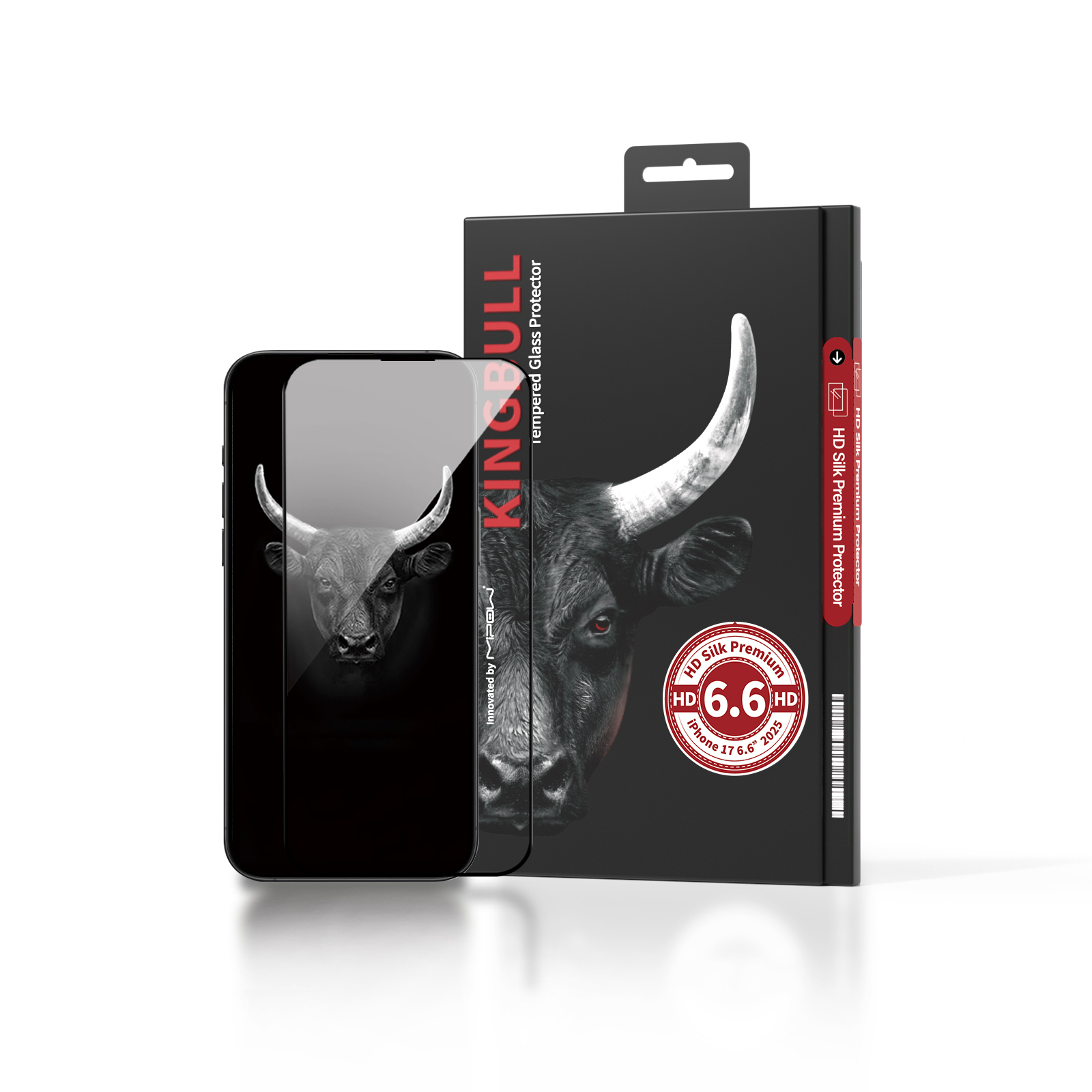 Dán Cường Lực Trong Suốt Mipow Kingbull HD Silk Premium iPhone 17 Air