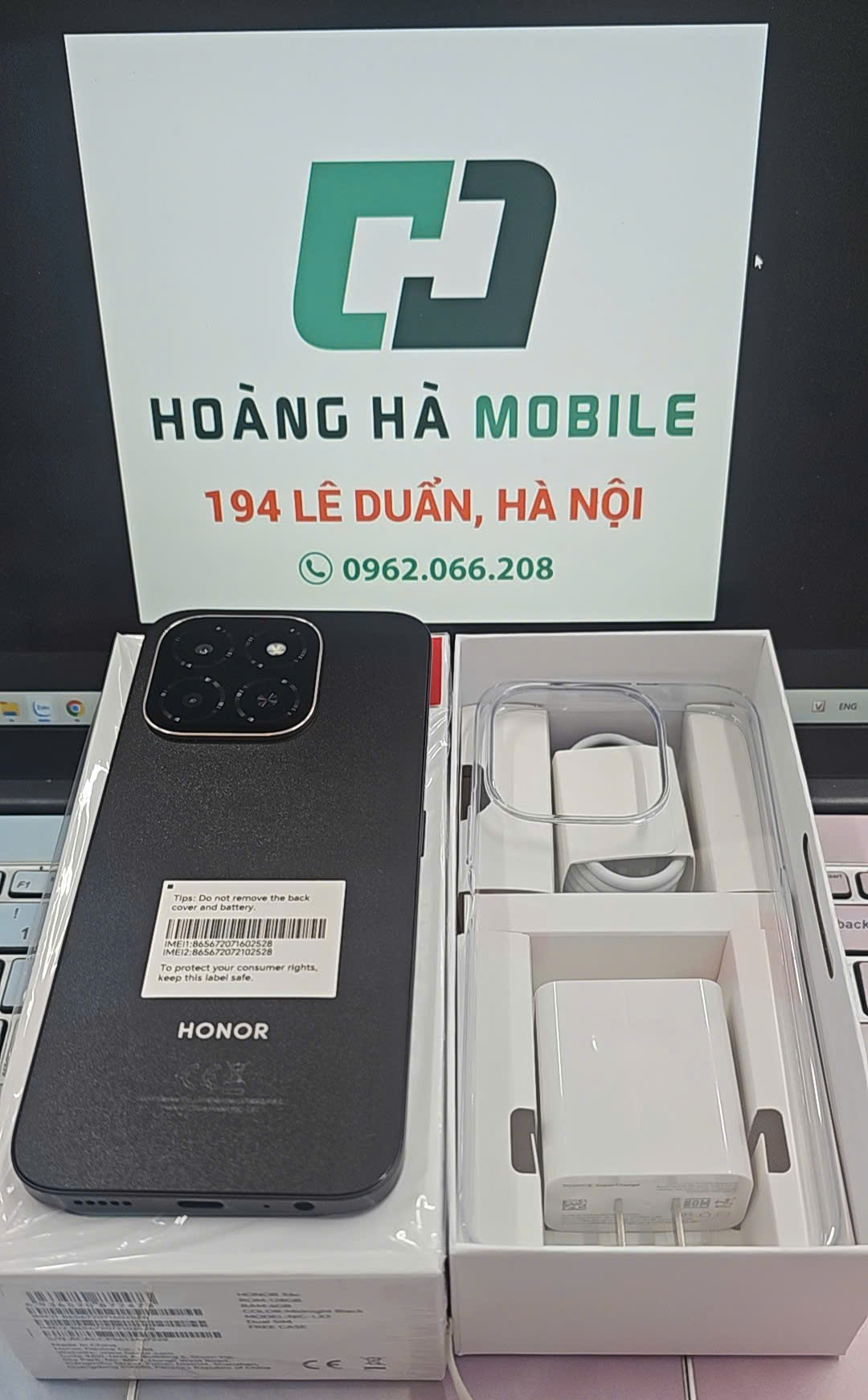 Điện thoại thông minh Honor X6c (6+128GB) Đen (Midnight Black) - TBH