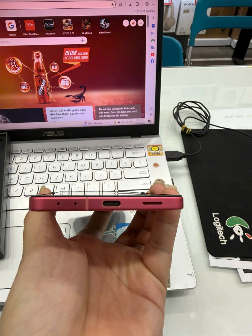 ĐTDĐ Samsung Flip7 SM-F766B,256GB,Đỏ San Hô