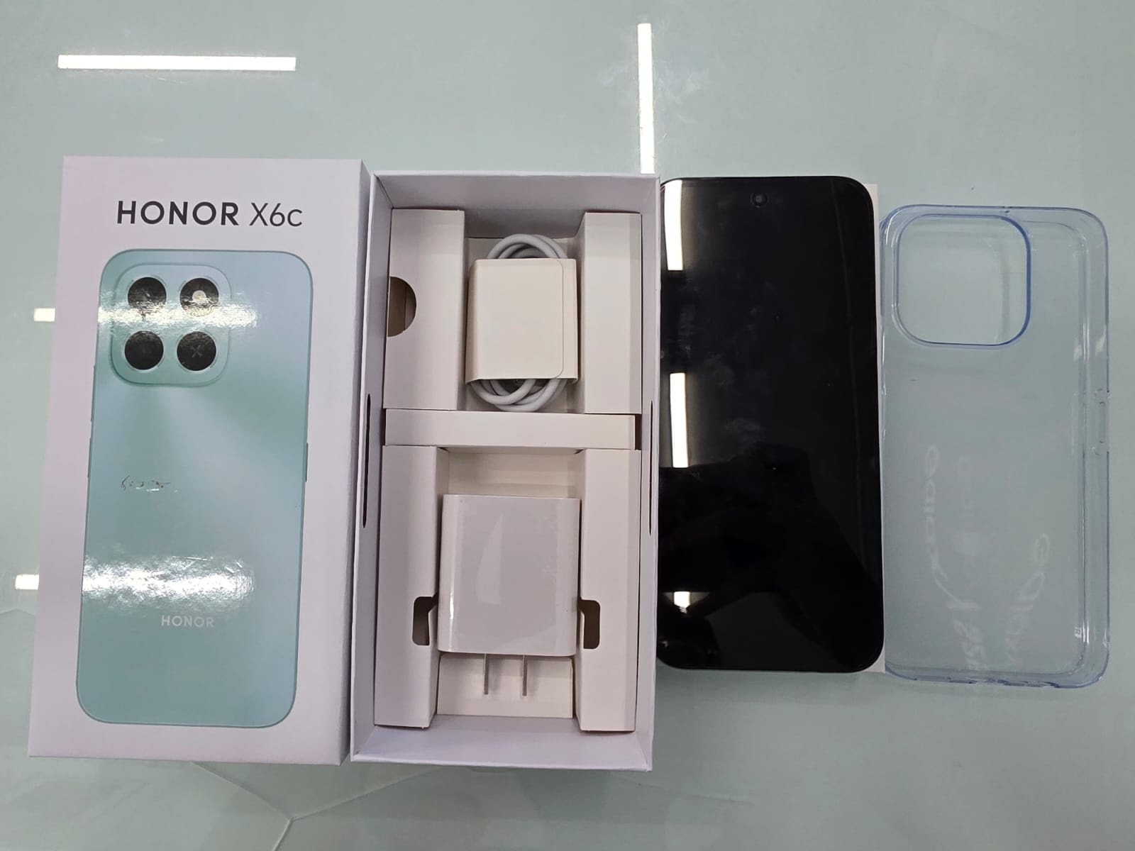 Điện thoại thông minh Honor X6c (6+128GB) Xanh (Ocean Cyan)_NIC-LX2 