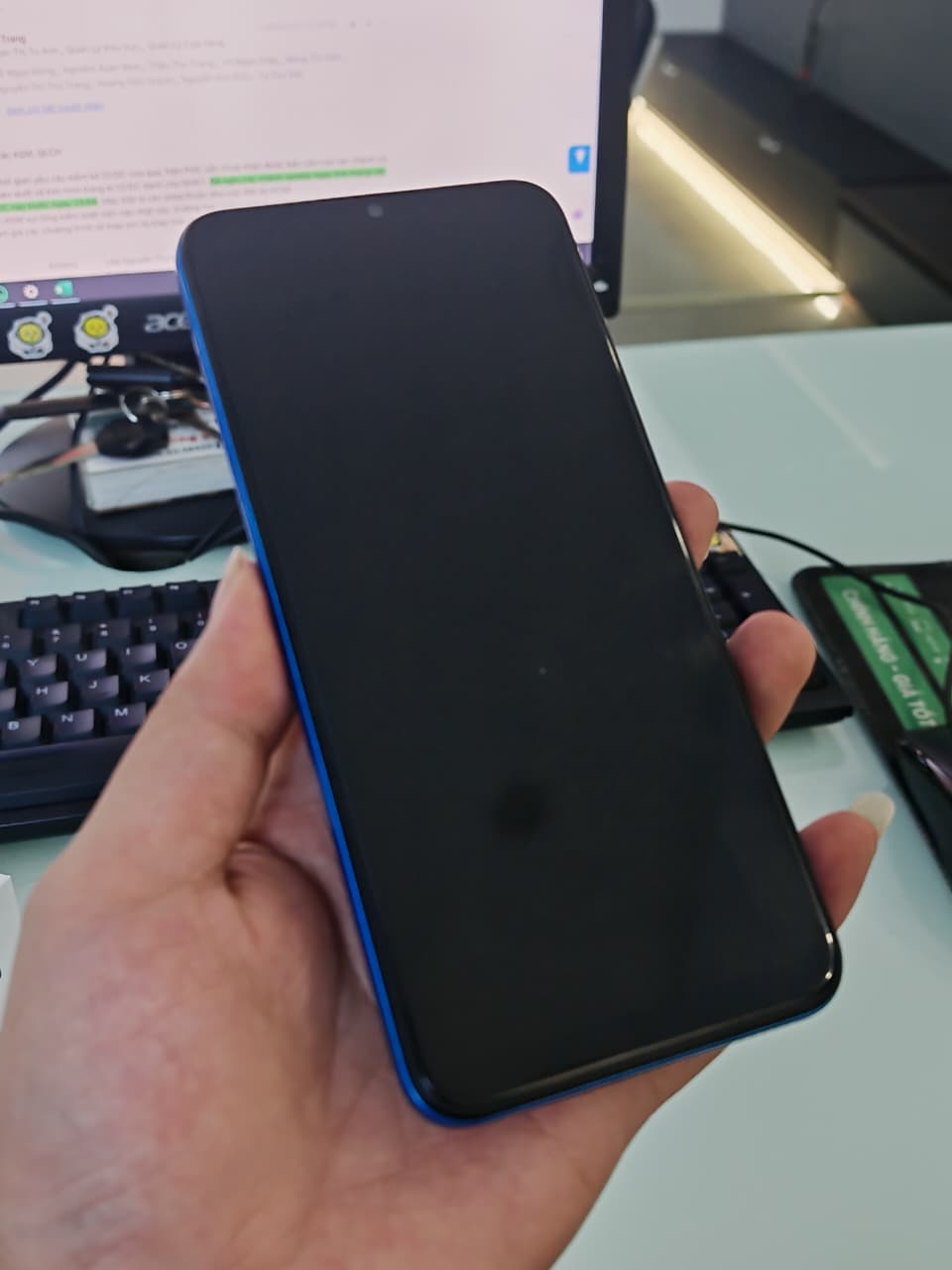 Điện thoại di động HTC Wildfire E3 lite (4GB/64GB) - Xanh (Blue) 