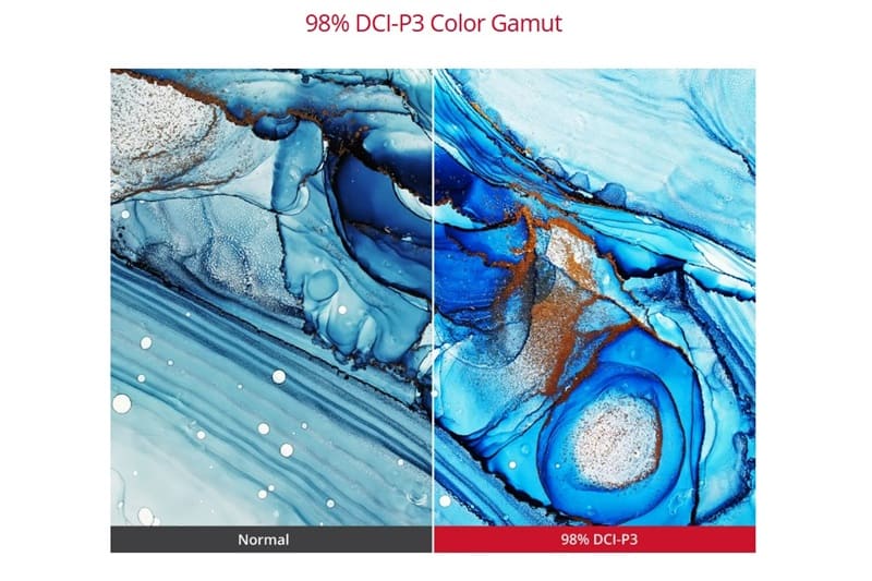 Trang bị tấm nền IPS, góc nhìn sống động.