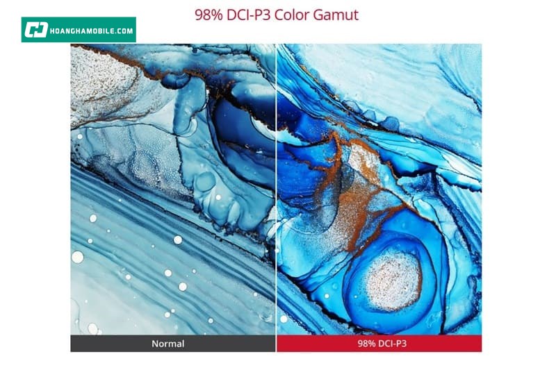 Trang bị tấm nền IPS, góc nhìn sống động. Trang bị tấm nền IPS, góc nhìn sống động.