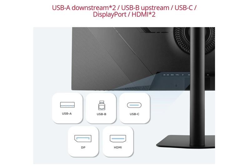 Đa dạng cổng kết nối tiết kiệm kết nối không gian.