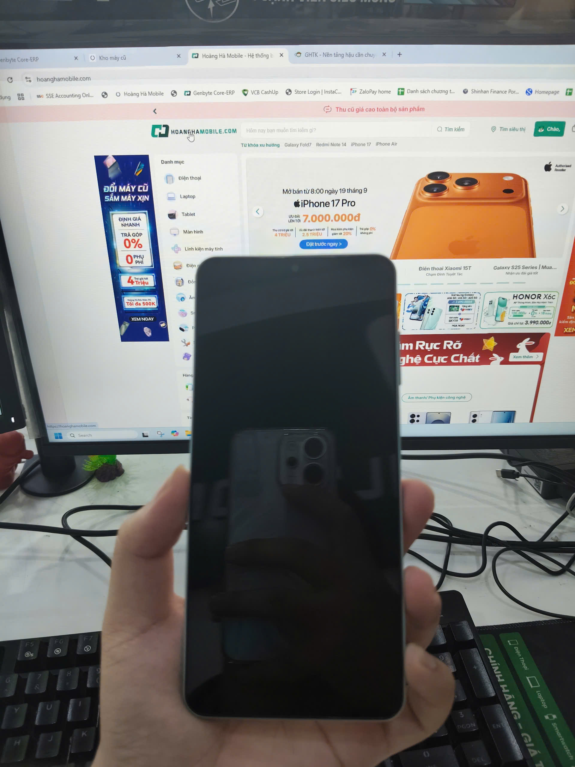 ĐTDĐ Samsung A06 5G, SM-A066B/DS,4+64, Xanh nhạt	