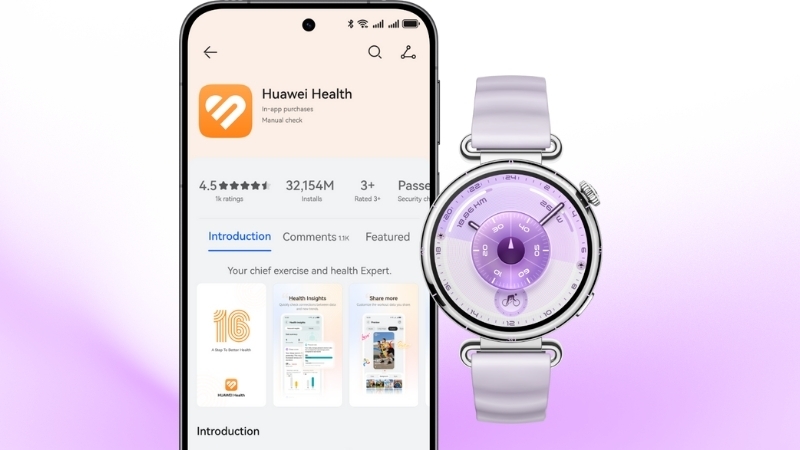 HUAWEI Watch GT 6 sử dụng kết nối Bluetooth ổn định, đồng bộ nhanh chóng và hỗ trợ NFC tiện lợi